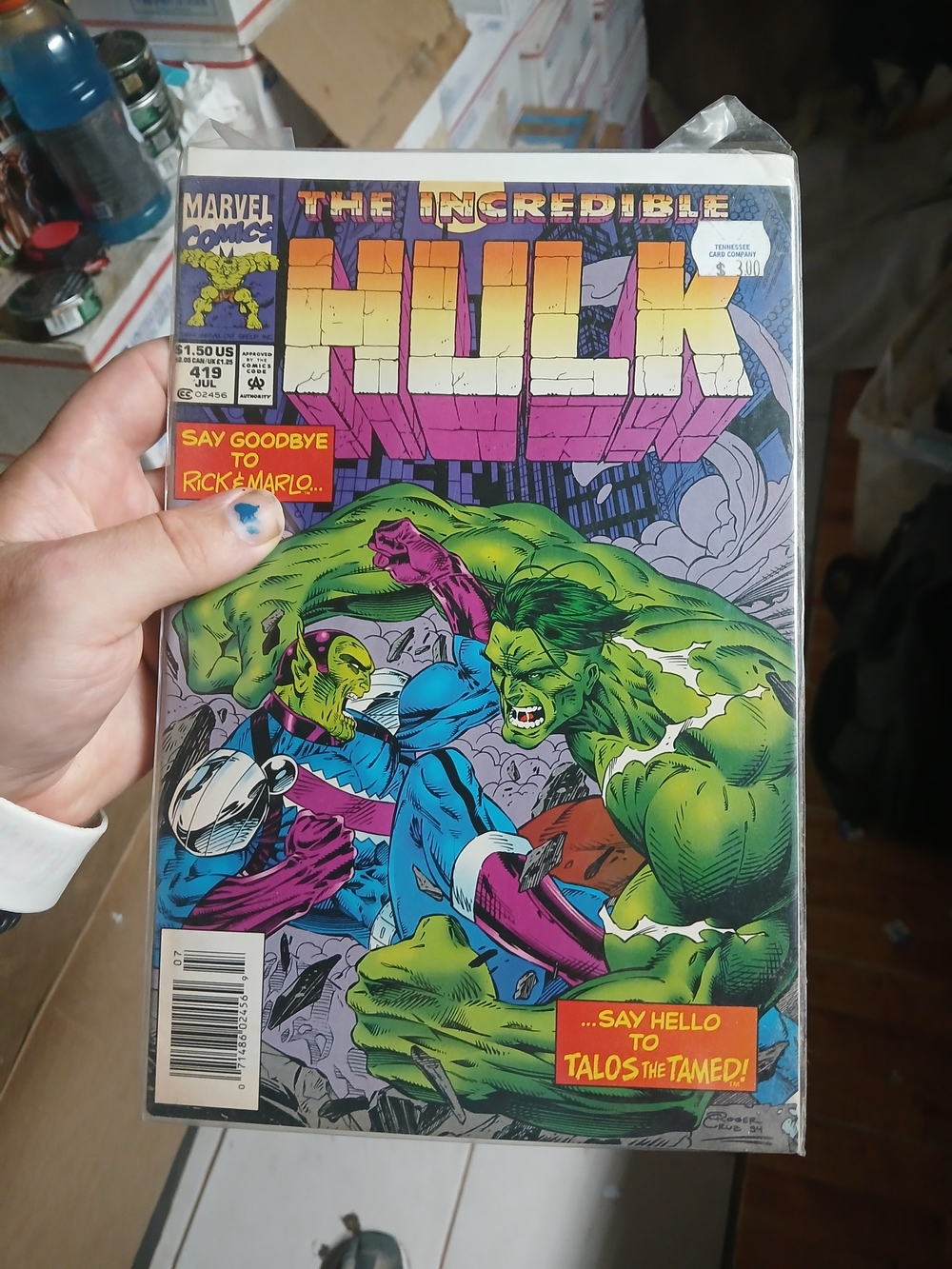 vintage copy of The Incredible Hulk #419 published by Marvel Comics in July 1994